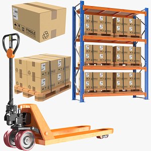 3D model Detailed Warehouse Collection