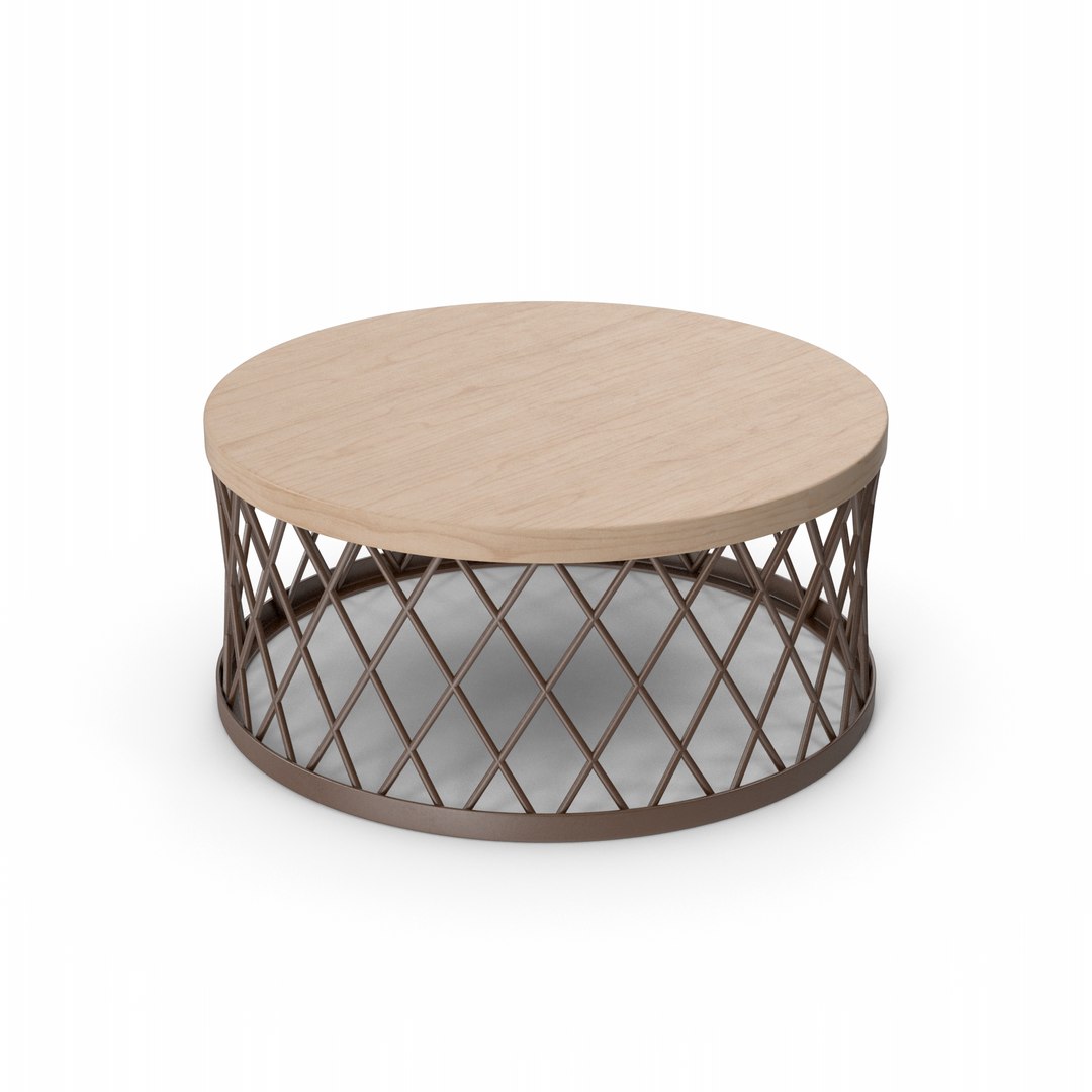 Round Coffee Table 3D Model - TurboSquid 2110610