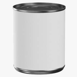 3D Canned Corn 8 25oz Blank and Generic Label