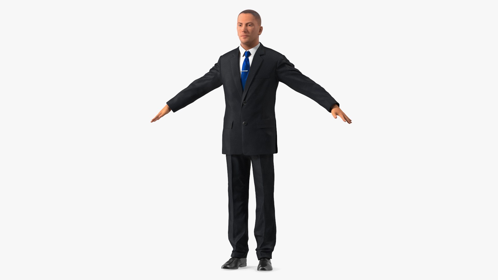 Business Man In Suit 3D model preview