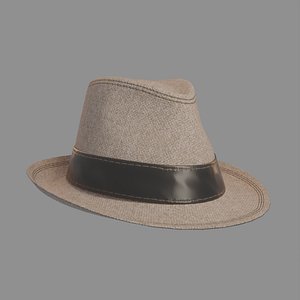 Fedora Hat Low-poly 3D model 3D model