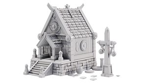 3D Vikings House - Kitbash