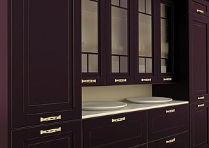 3d model kitchen dishes medina