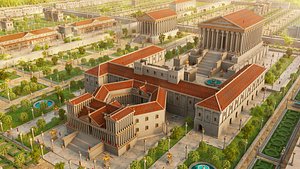 3D Baalbek complex environment