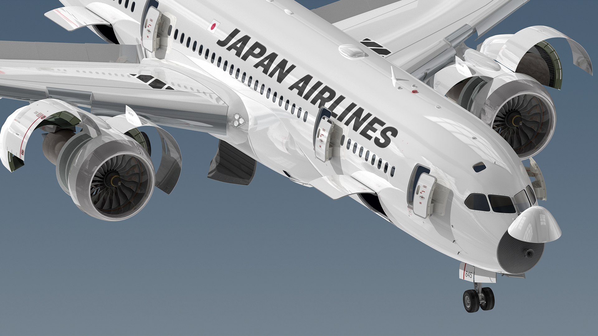 Boeing 787-8 Japan Airlines 3D - TurboSquid 2002233 Boeing 787-8 Japan Airlines 3D - TurboSquid 2002233