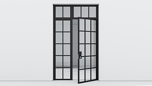 Aluminium door 181 3D model