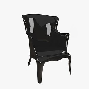 Black Armchair 3D