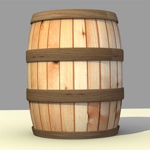 3d barrel vat model