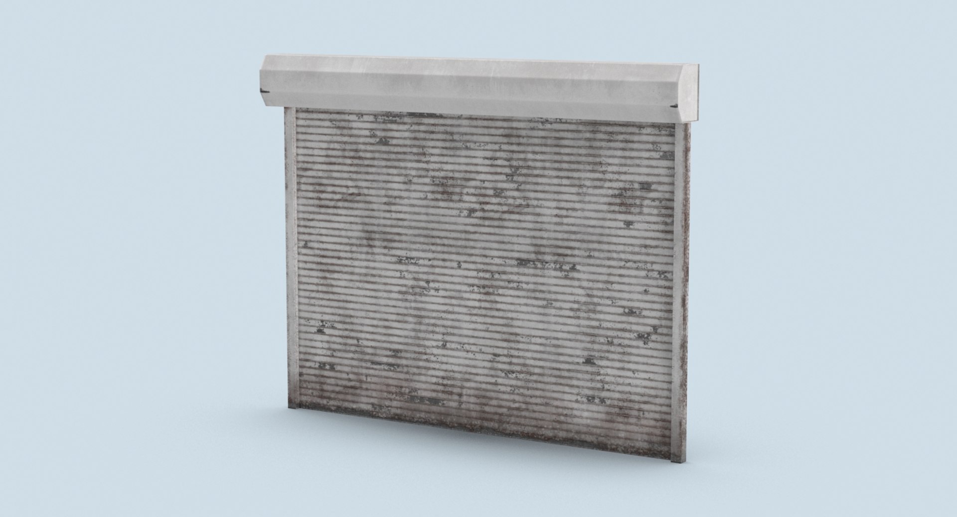 Storefront-rolling-gate---gate-02-dirty 3D model - TurboSquid 1338386