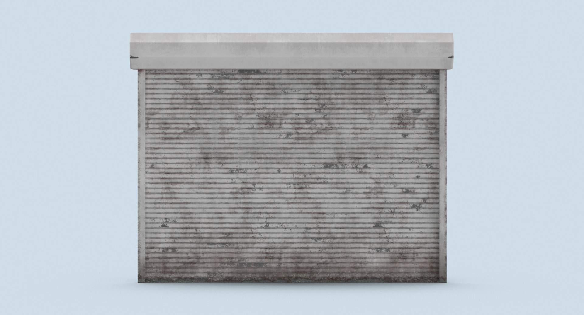 Storefront-rolling-gate---gate-02-dirty 3D model - TurboSquid 1338386