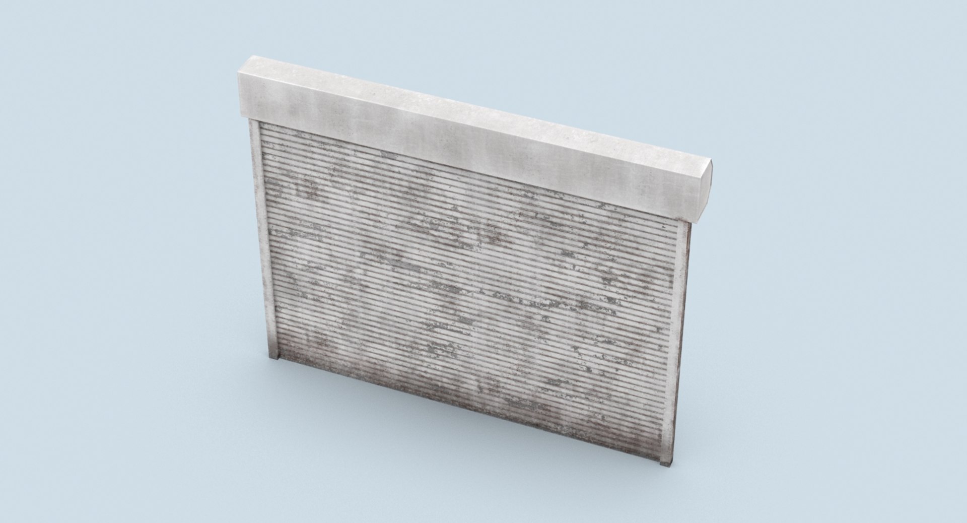 Storefront-rolling-gate---gate-02-dirty 3D model - TurboSquid 1338386