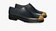 Czarne, realistyczne skórzane sznurowane buty 1