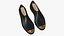 Czarne, realistyczne skórzane sznurowane buty 1
