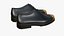 Czarne, realistyczne skórzane sznurowane buty 1