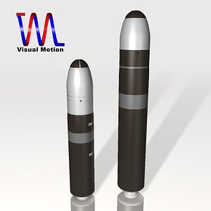 missile set navy trident 3d 3ds