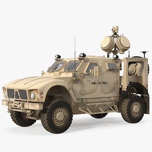 Oshkosh M-ATV with X-MADIS Anti Drone System 3D