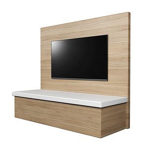 3D model tv wall panel flat screen