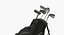 realistic golf bag 3D