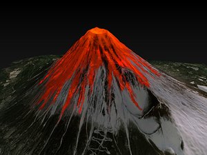 Lava Volcano Eruption