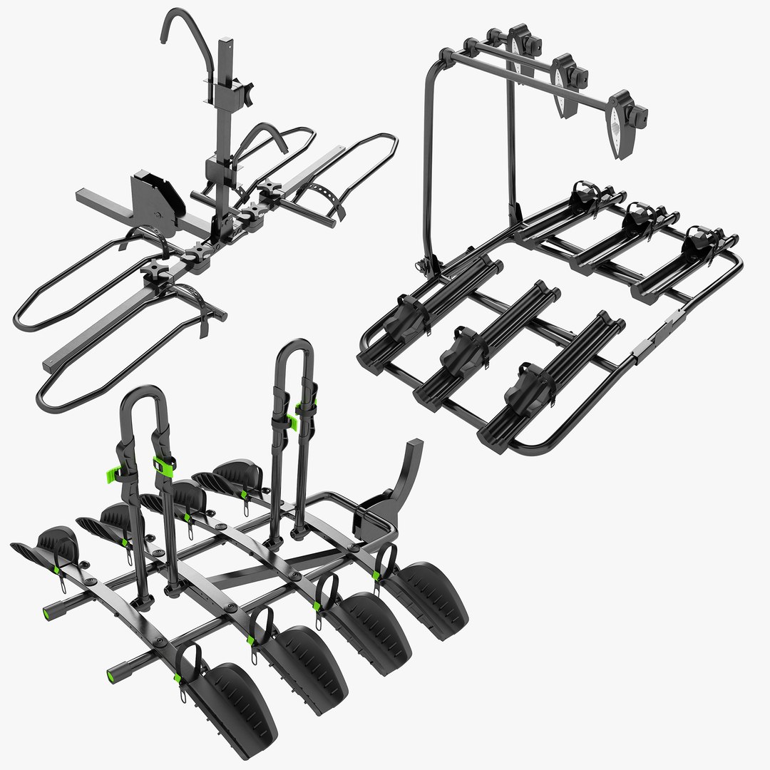 Bike Platform Hitch Rack Collection 01 model TurboSquid 1808296