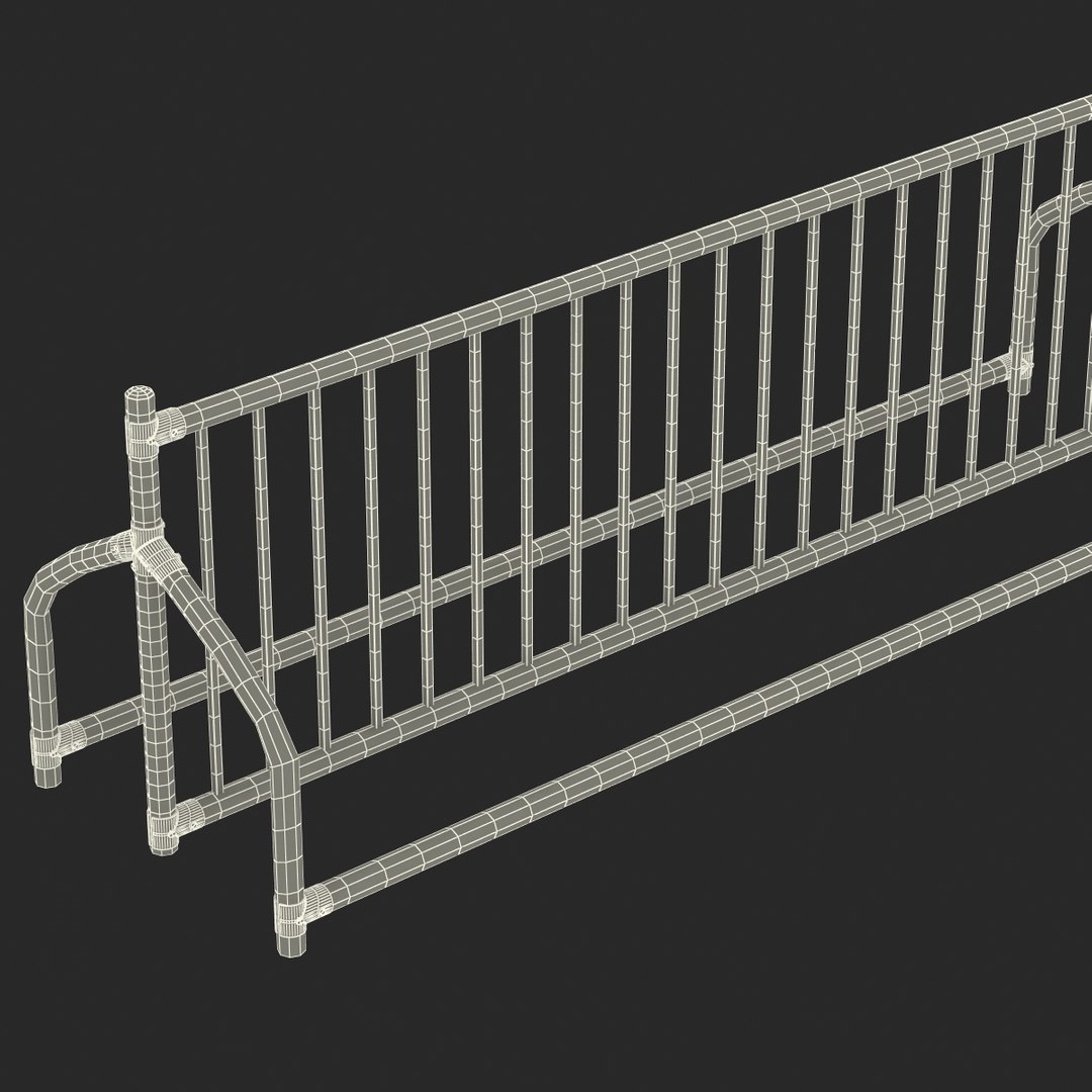 bike rack 4 3d model