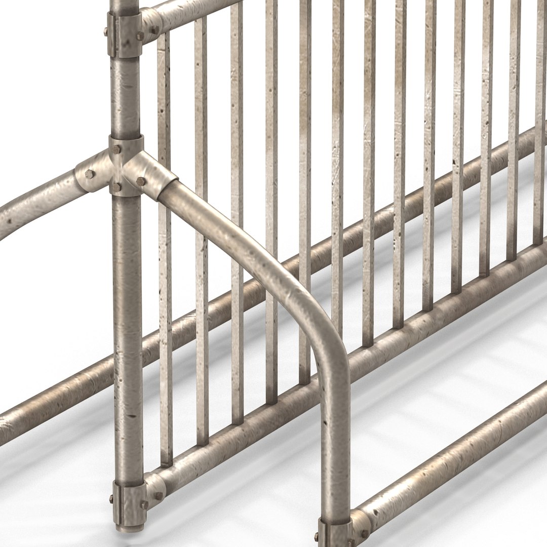 bike rack 4 3d model