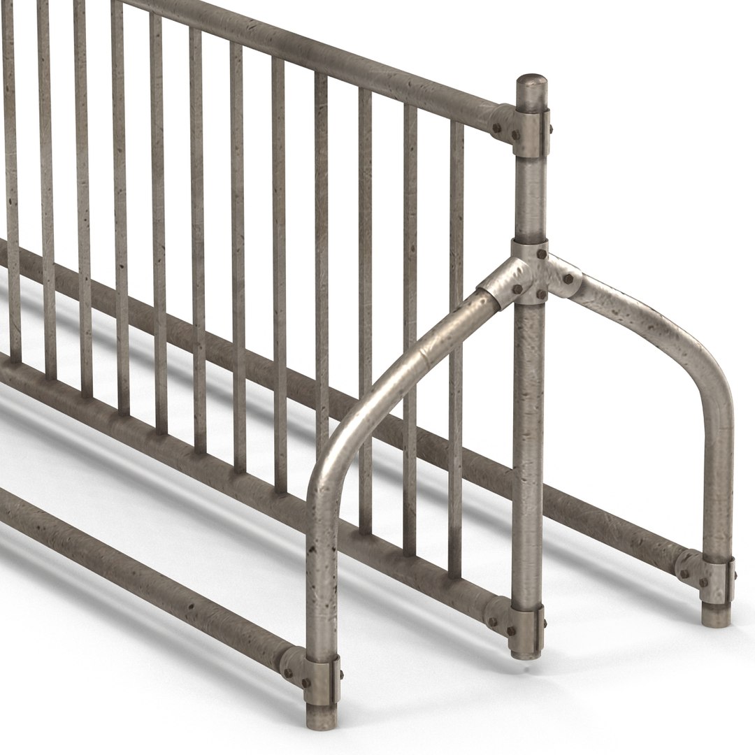bike rack 4 3d model