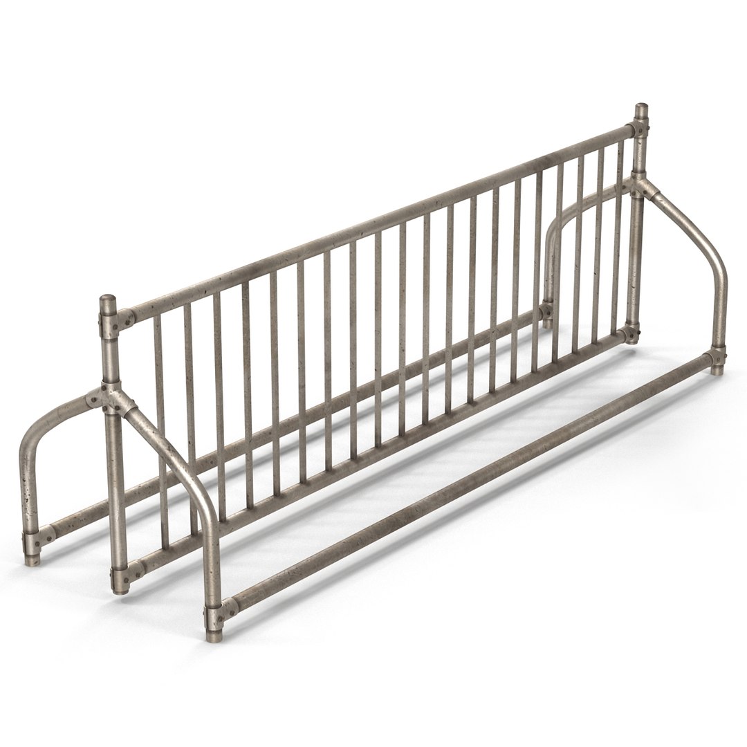 bike rack 4 3d model