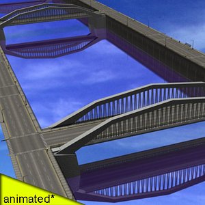 3d model cities river
