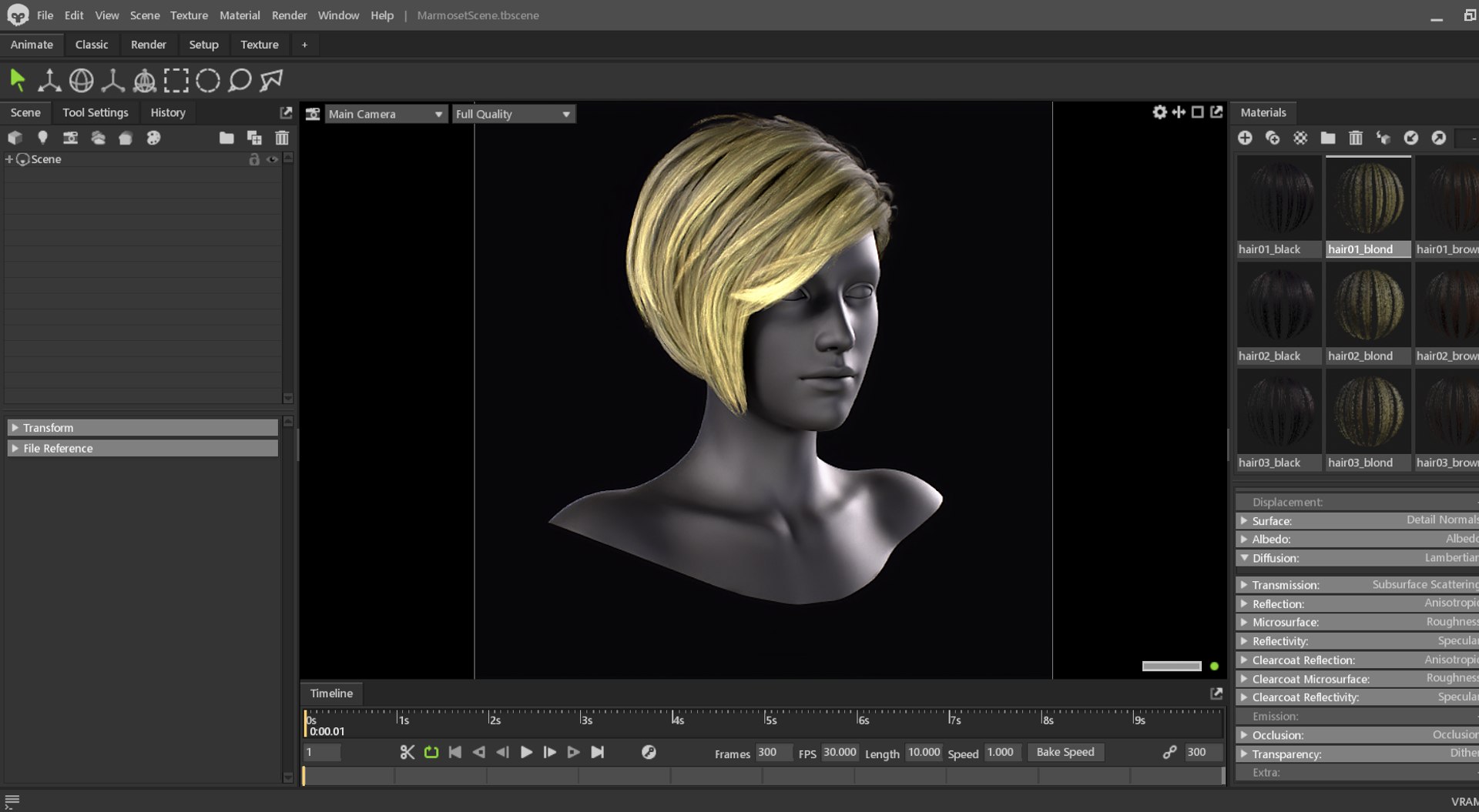 3D Real Time Hair Cards Female Hairstyle Model - TurboSquid 2157111