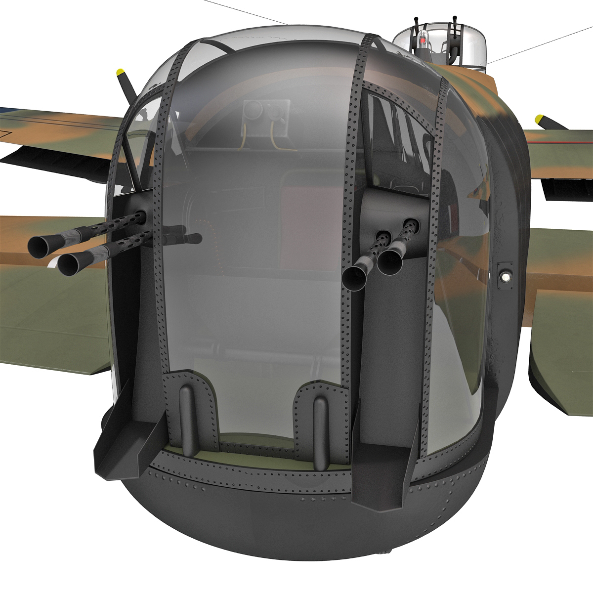 3d british heavy bomber avro lancaster model