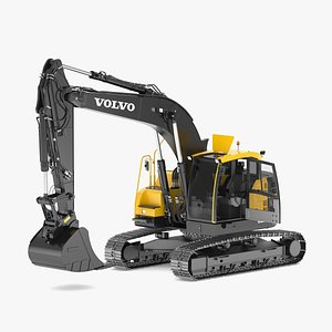 3D Volvo ECR 235 EL Excavator