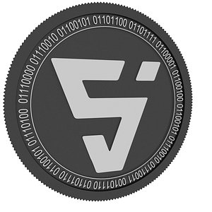 3D valor black coin model