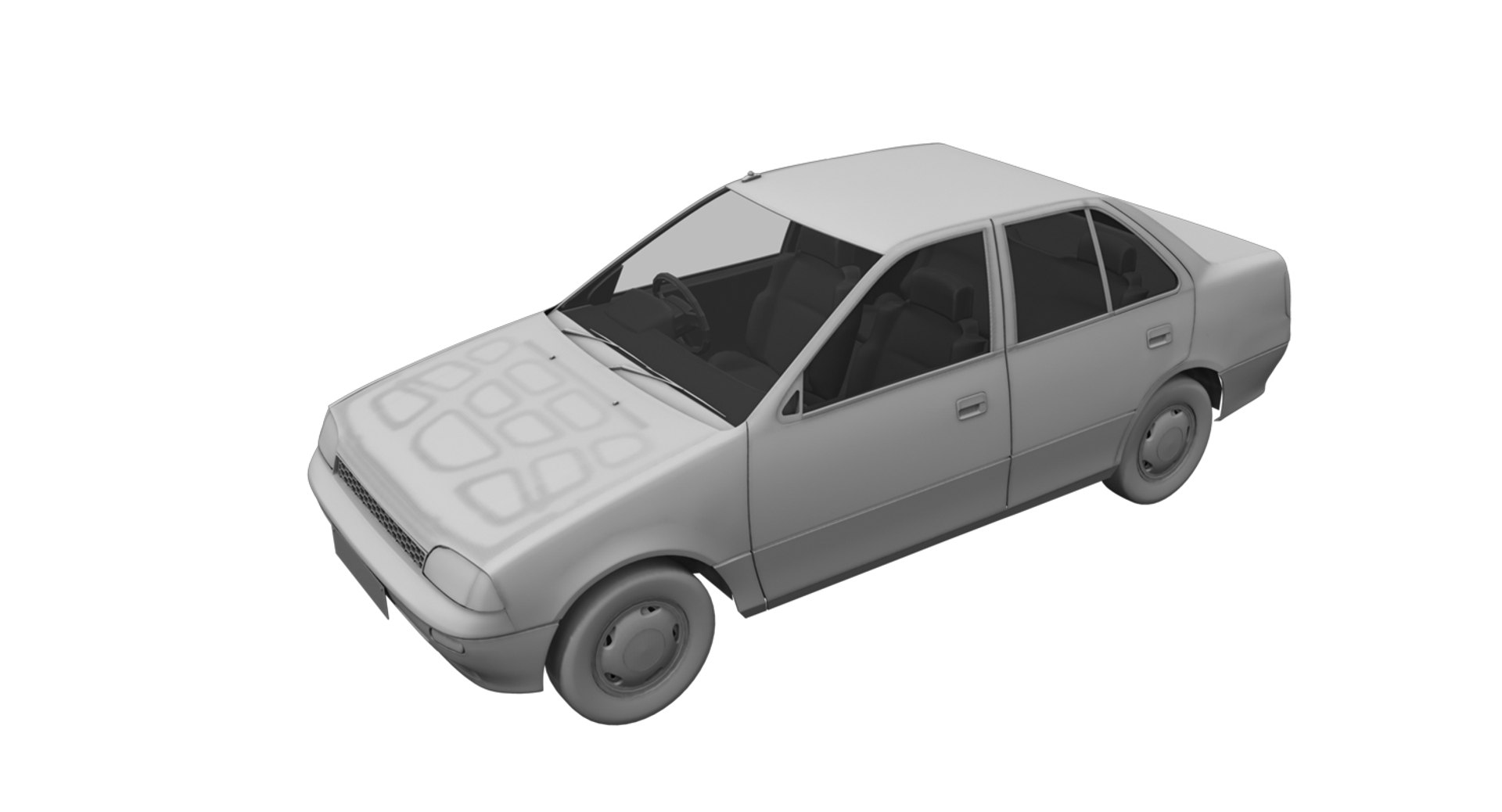 Esteem Car 3D Model TurboSquid 1540685