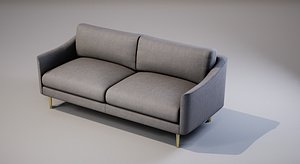 Sofa 01 Low-poly 3D model