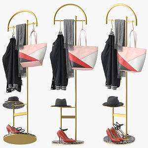 Coat Rack Stand Free Standing