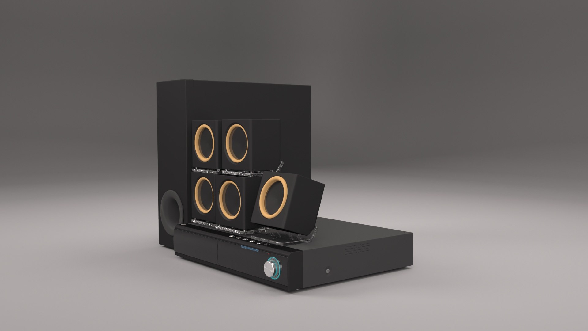 3D Speaker System - TurboSquid 2024833