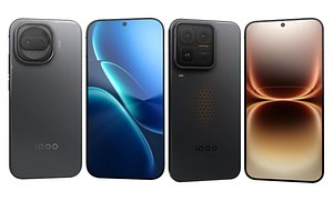 3D Vivo iQOO Z11 Turbo Black And Vivo iQOO 15 Ultra Black