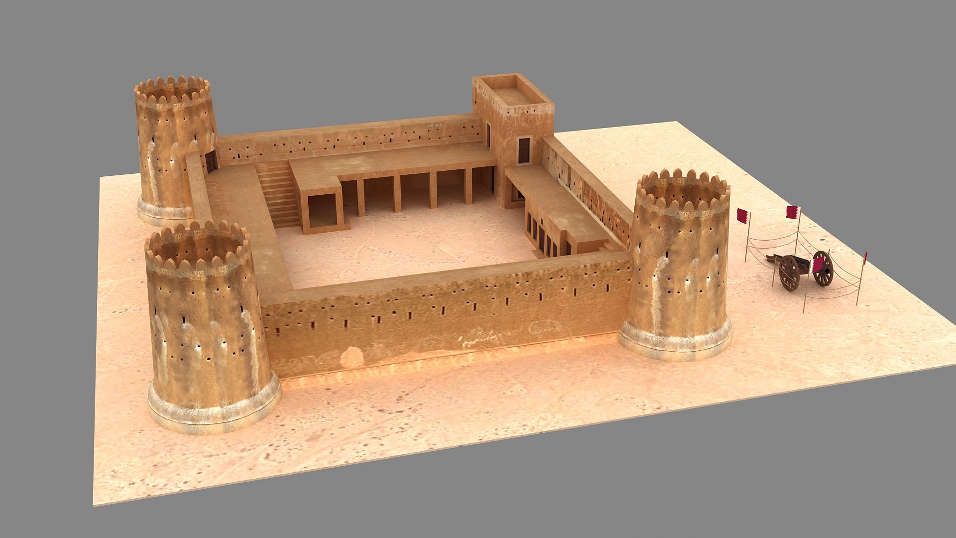 Zubara Fort Qatar 3D model https://p.turbosquid.com/ts-thumb/g2/1IbnPd/IK/010003/jpg/1620396802/1920x1080/fit_q87/90894ac4df1460bbc30864405e1f06809d05bc60/010003.jpg