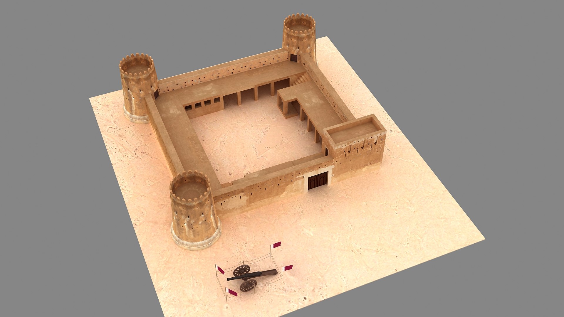 Zubara Fort Qatar 3D model https://p.turbosquid.com/ts-thumb/g2/1IbnPd/Ux/010010/jpg/1620396790/1920x1080/fit_q87/8a5bf226529465c7f02d37970010a0f2731c195b/010010.jpg