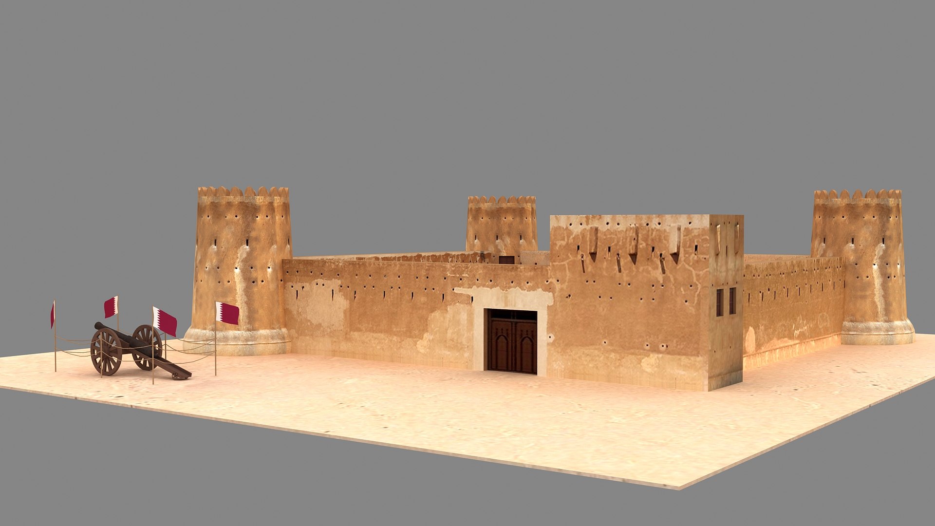 Zubara Fort Qatar 3D model https://p.turbosquid.com/ts-thumb/g2/1IbnPd/q4/010009/jpg/1620396789/1920x1080/fit_q87/5e31afb2c6803c10154f51cec3332863d9a3bfd7/010009.jpg