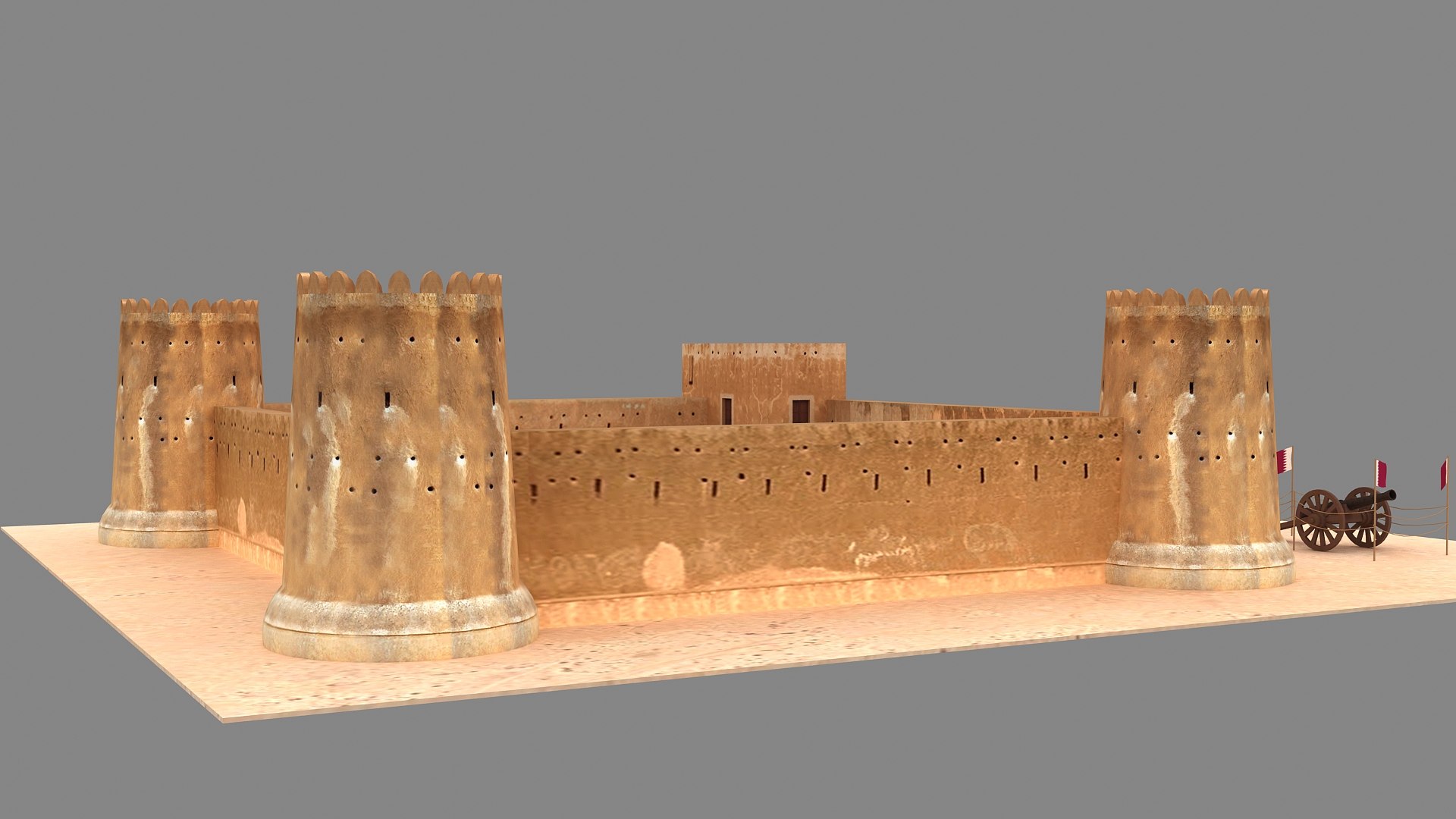 Zubara Fort Qatar 3D model https://p.turbosquid.com/ts-thumb/g2/1IbnPd/s7/010007/jpg/1620396789/1920x1080/fit_q87/380d68e86e0954e1ca433264a7dfe1527272886d/010007.jpg