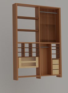modern wardobe 3D model model