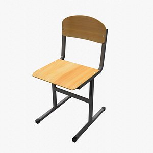 School chair 3D model