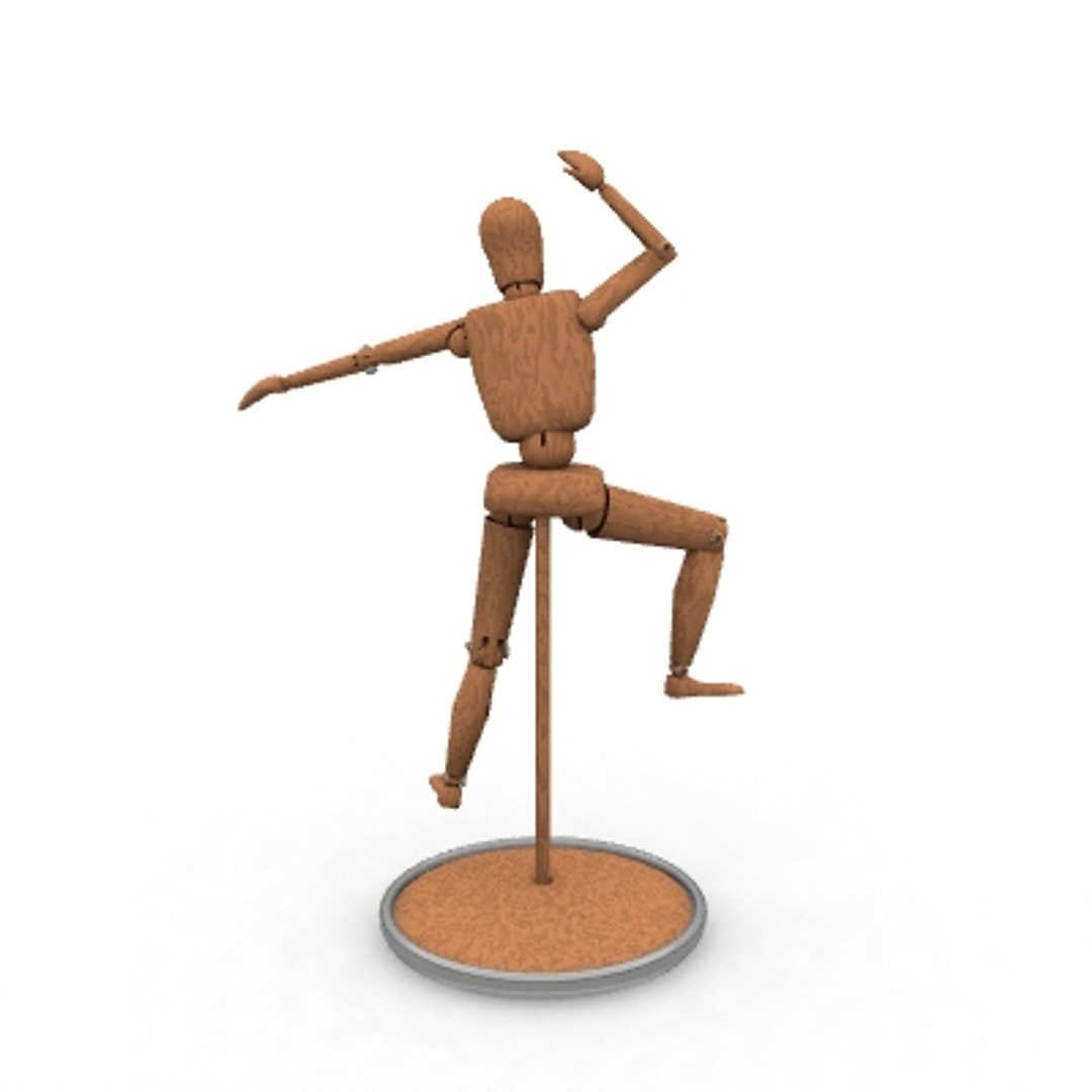 Wood Drawing Dummy 3d Model
