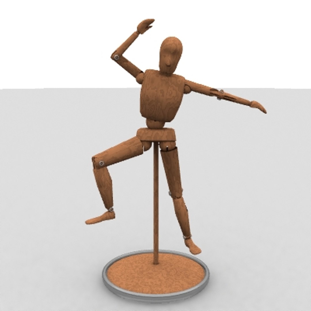 Wood Drawing Dummy 3d Model