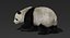 3D giant panda fur rigged