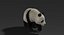 3D giant panda fur rigged