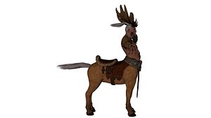 Ancient Stag Centaur Warrior  Mythical 3D Character Model 3D model