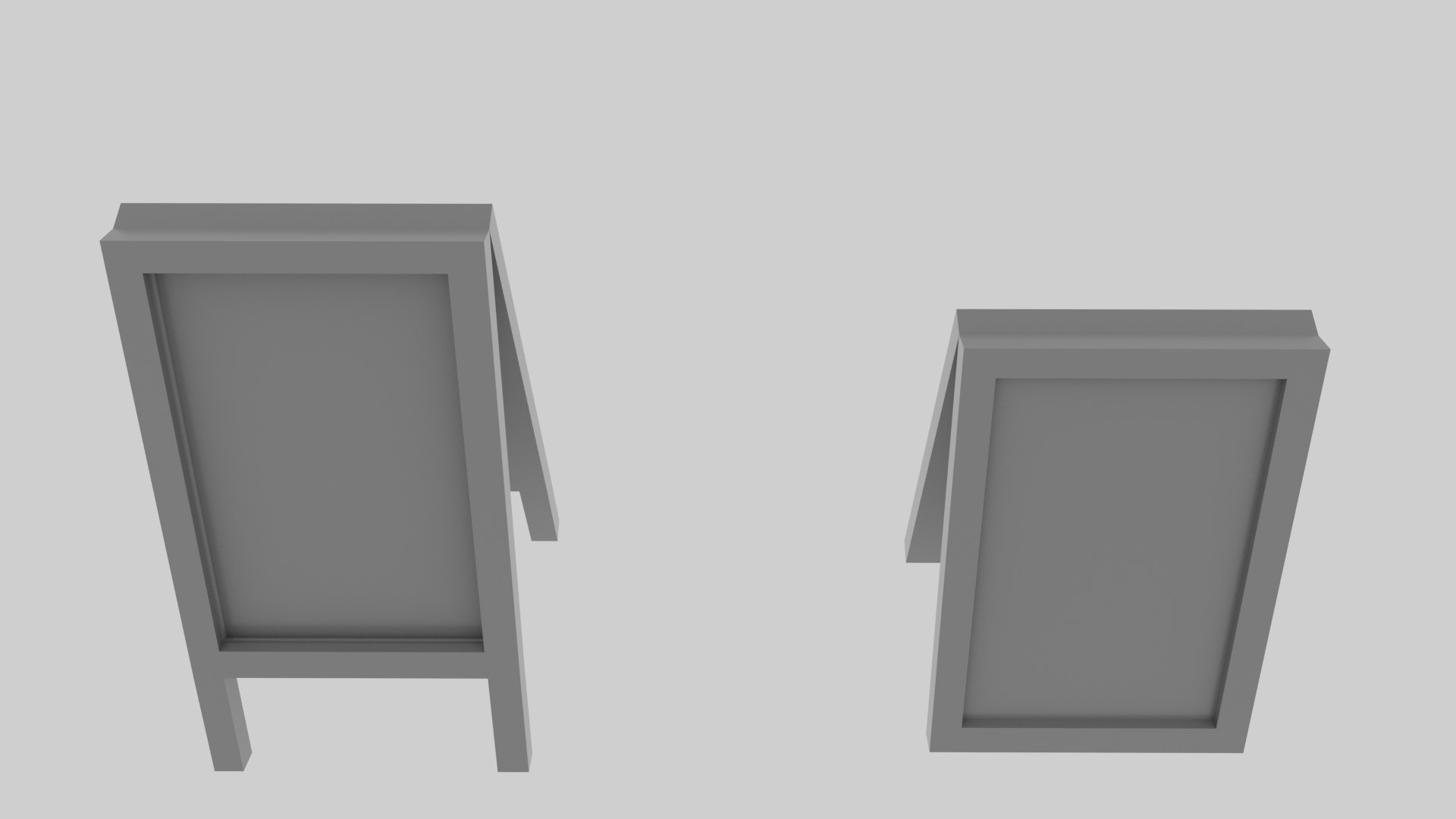 A-Frame Billboards Signs 3D Model - TurboSquid 2265049